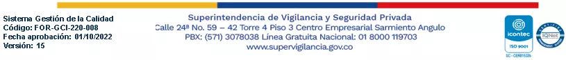 ENCUESTA AL PERSONAL DE VIGILANCIA