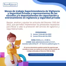 mesas de trabajo