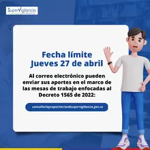 Mesas de trabajo Supervigilancia y Escuelas de Capacitación en torno al Decreto 1565 de 2022