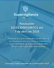 Resolución suspensión de términos 7 de abril 2025