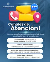 Canales de atención Supervigilancia