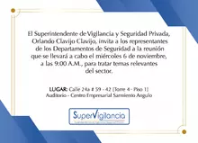 invitación dptos de seguridad