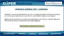 Jornada laboral 27 y 28 de Noviembre de 2019
