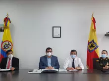 Supervigilancia y Secretaría de Seguridad, Convivencia y Justicia, socializando el convenio firmado  que fortalecerá la seguridad ciudadana en Bogotá