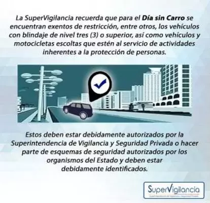 Exentos de restricción en jornada de Día sin carro