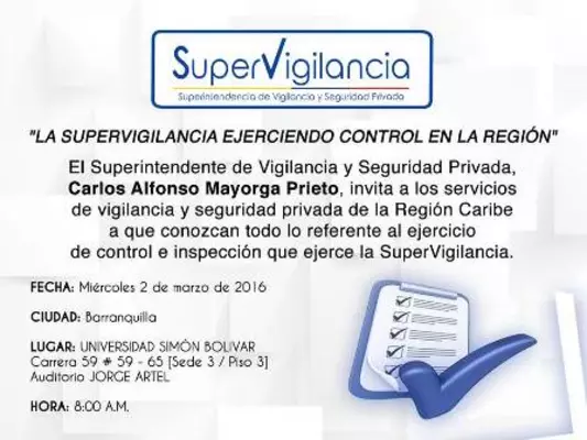 La SuperVigilancia ejerciendo control en la Región Caribe