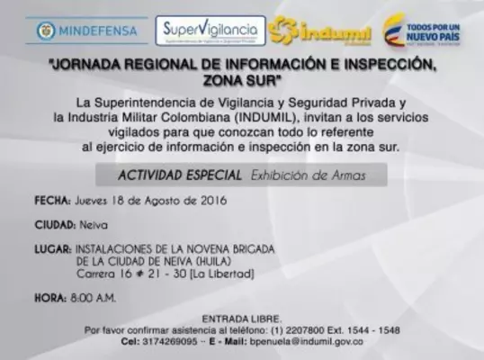 Jornada Regional de Información e Inspección para Servicios Vigilados Zona Sur