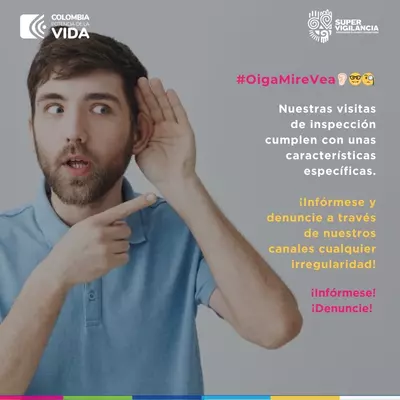 Supervigilancia lanza campaña OIGA,MIRE,VEA para prevenir acciones ilegales que perjudiquen al sector