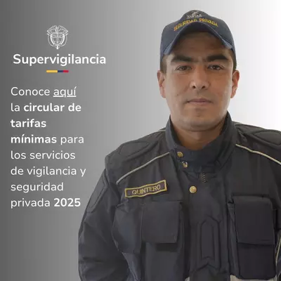 Tarifas mínimas para la prestación de los servicios de Vigilancia y Seguridad Privada en 2025