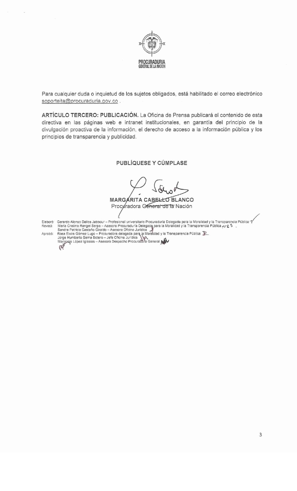 procuraduría 3