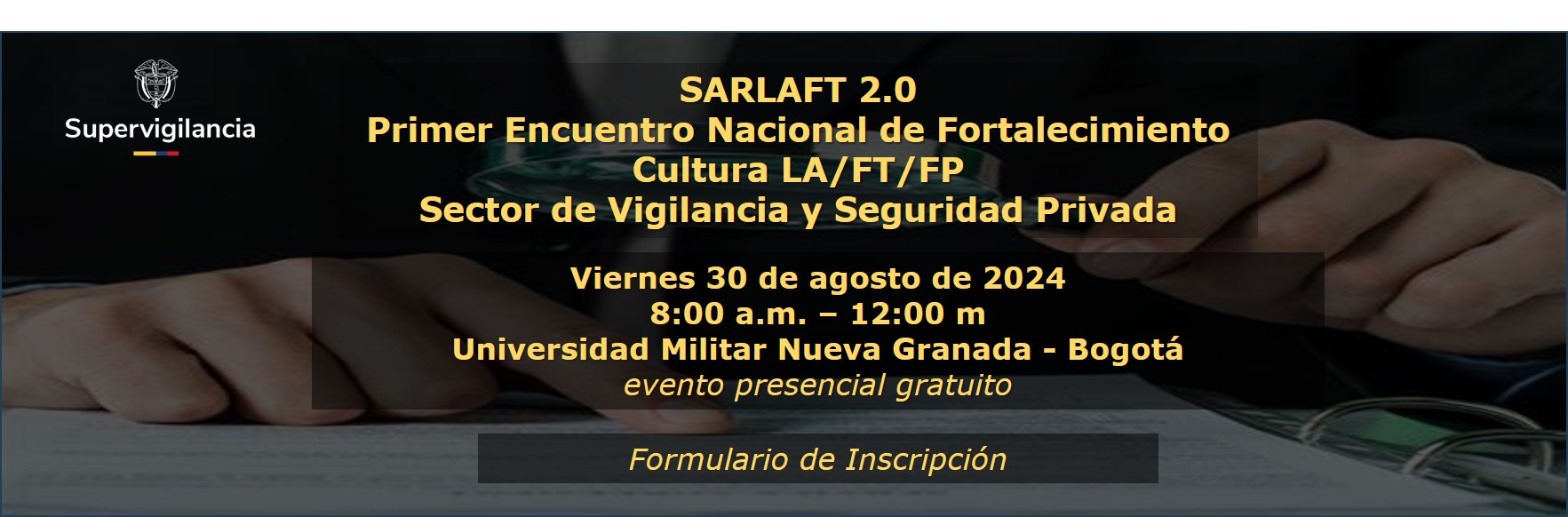 banner inscripción evento sarlaft 2.0.