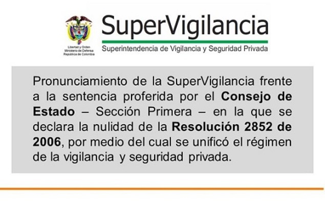 Pronunciamiento SuperVigilancia frente a sentencia de Consejo de Estado