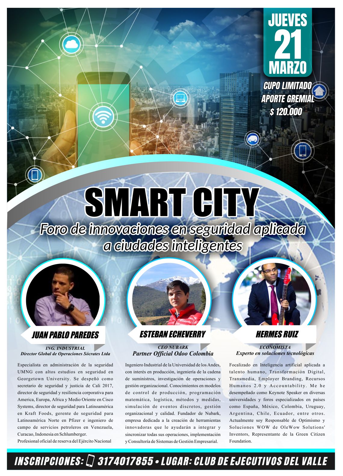 smart city cali ponentes