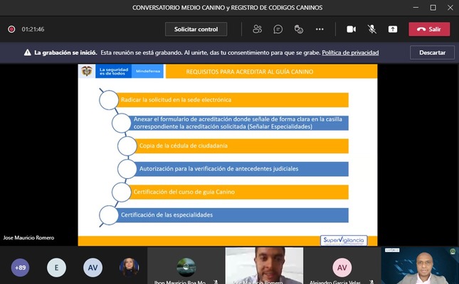 Masiva participación del sector en el conversatorio Medio canino y registro de códigos caninos